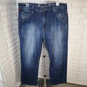 Phat Farm Vintage Men's Size 40/33 Medium Wash Straight Legs Blue Jeans